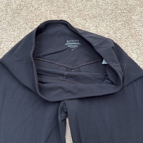 Athleta Elation Straight Leg Mid Rise Black Wash Stretch Pants Size 1X - Picture 4 of 9